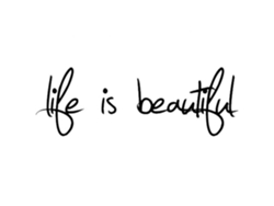 2026-calcomanía De Pared Con Frase "life Is Beautiful" Decorativa Removable Para Sala De Estar Hogar Arte