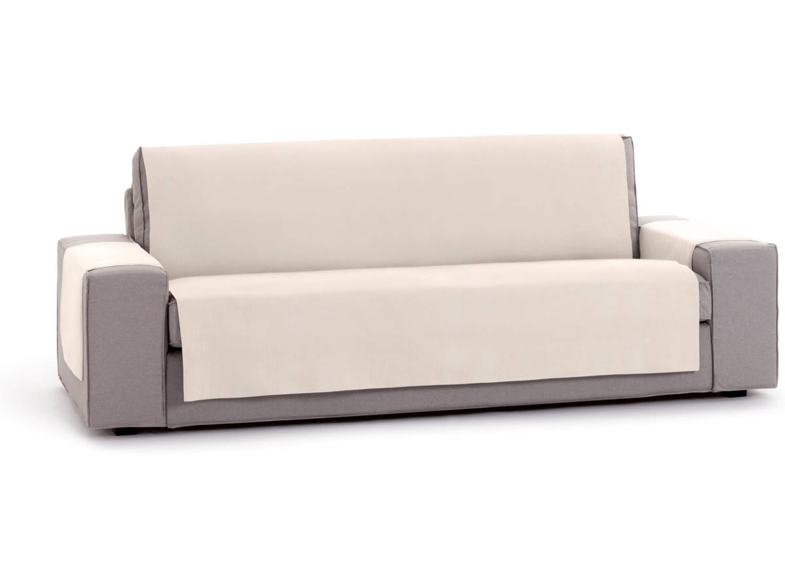 Funda de Sofá TODOPARAMICASA Levante Blanco Roto (3 Plazas - 155 cm)