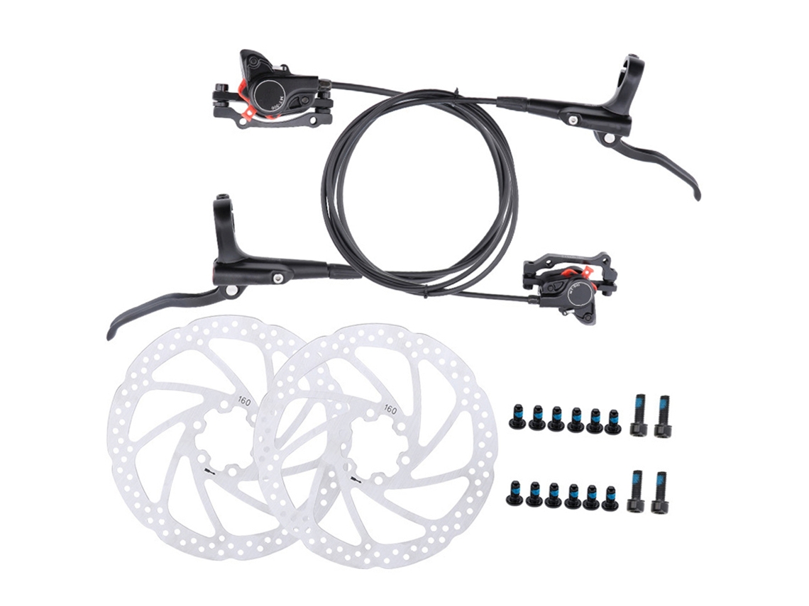 Kit De Frenos Hidráulicos Para Bicicletas De Montaña Con Discos De 160 Mm, Frenos Hidráulicos Delanteros Y Traseros Para Bicicletas De Montaña.