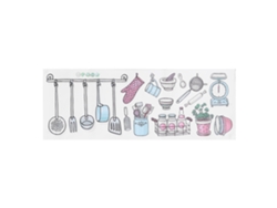 Rebe-papel Pintado Autoadhesivo Para Cocina Con Patrón De Utensilios, Decoración De Pared Removable