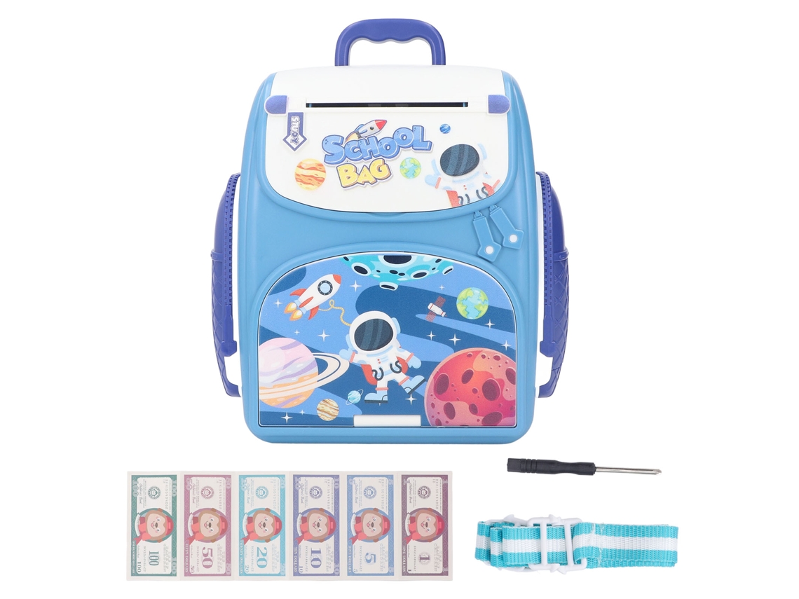 2026-caja De Dinero Inteligente Con Luz Y Contraseña Mochila Niño Astronauta Juguete Caja Fuerte Electrónica