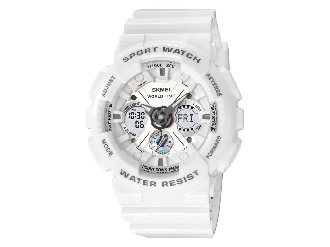Reloj Digital Multifuncional Skmei Para Hombre, Resistente Al Agua Hasta 50 M, Cronómetro, Alarma, Luz De Fondo.