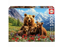 Rompecabezas EDUCA de 1000 piezas: Osos pardos en Canadá (20553)