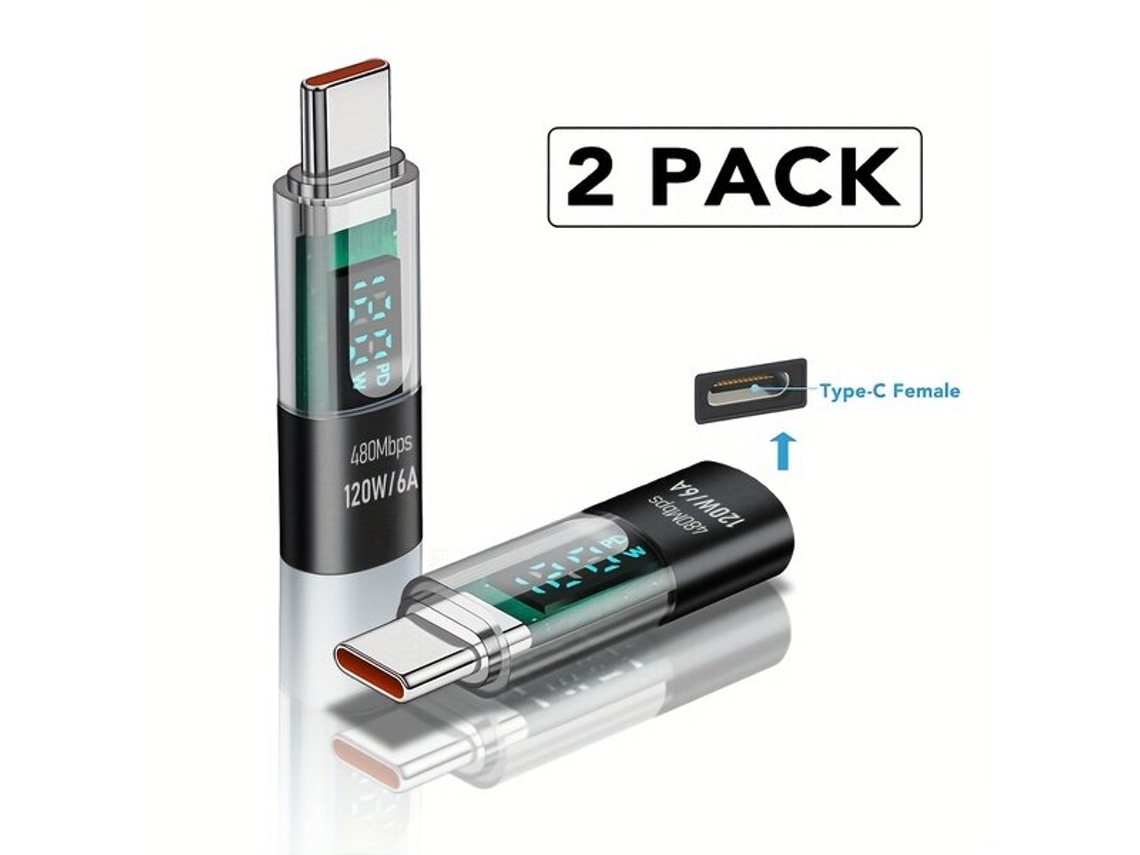 Adaptador USB-C Oozcc de 120 W con pantalla LED Tadvyyvayotoy