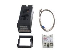 Conjunto De Controlador De Temperatura Inteligente Rex-c100fk07-v*an Con Salida Ssr + Ssr-40 Da + Cable M6 De 1 M