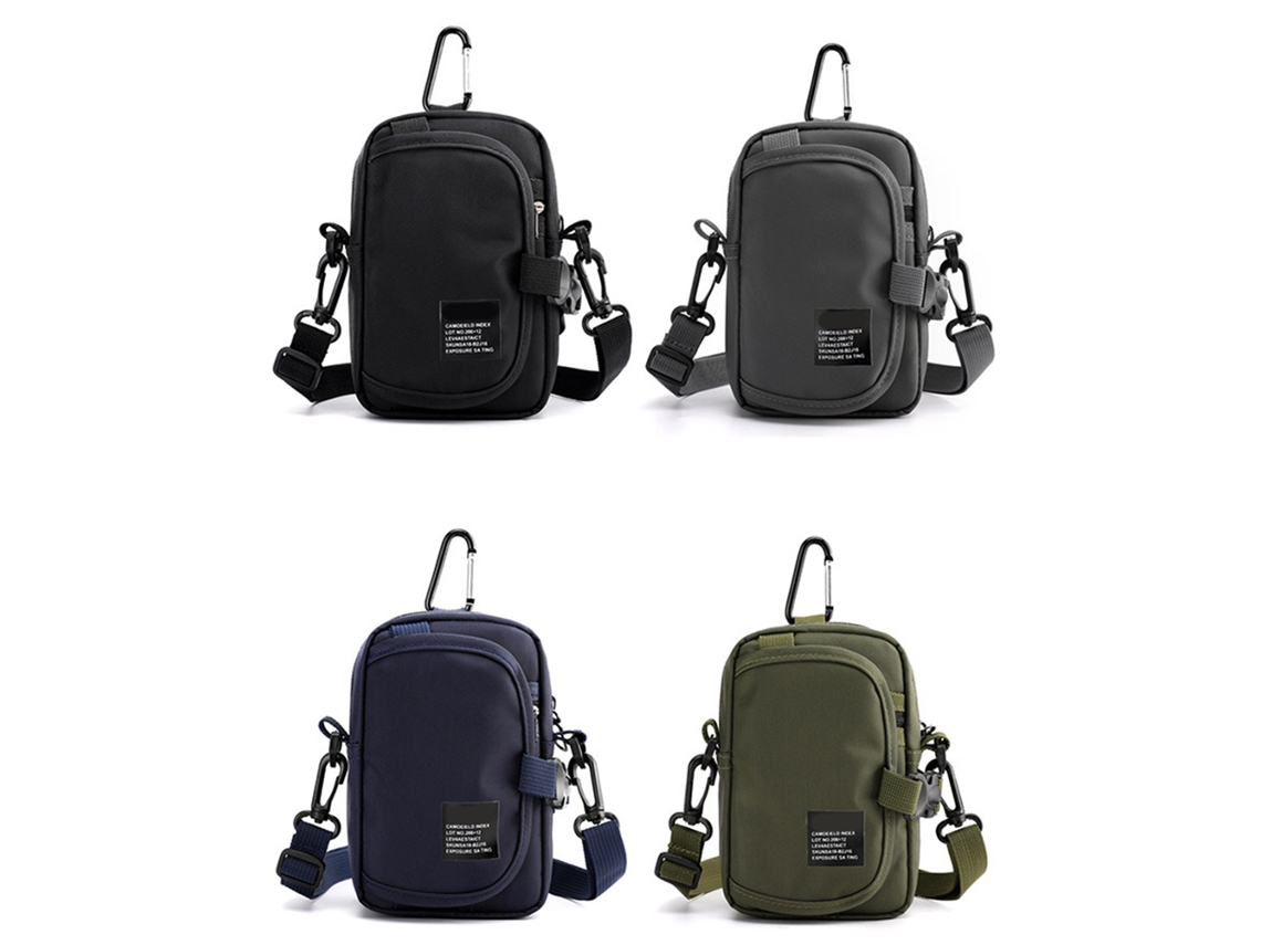 Bolso Multifuncional Impermeable De Nailon Para Hombre, Riñonera/bolso De Hombro, Informal, Pequeño