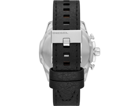 DIESEL Reloj Masculino Cuarzo Cronógrafo Pulsera de Cuero Negro Dz4592