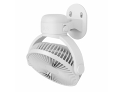 Mini ventilador oscilante de pared, blanco, para cocina, hogar, baño, dormitorio.