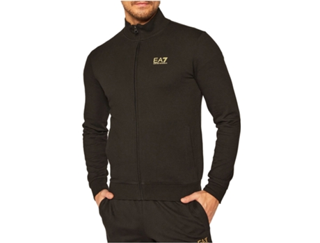 Abrigo EA7 Algodón Hombre (M - Negro)