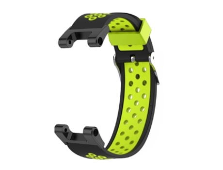 Correa de Silicona bicolor de 22mm con diseño de orificios múltiples para Huami Amazfit T-Rex/T-Rex Pro/Ares - negro/verde