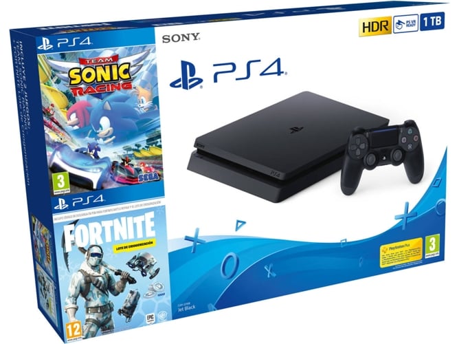 Consola PS4 Slim Fortnite + Team Sonic (1 TB)