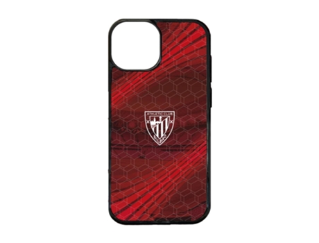 Funda Móvil Oficial Athletic Club para iPhone 15 PHONECASES3D Piel Sintética Negro