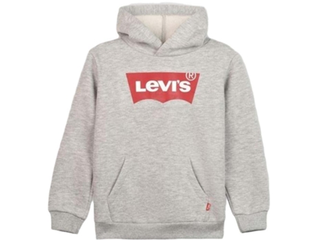 Sudadera de Niños LEVIS Capucha Lvbbatwing Screenprint Gris (6A)