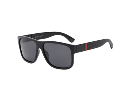 Gafas de sol polarizadas 2022, gafas de sol cuadradas para hombre, protección solar, conducción, pesca, gafas de sol para hombre, color negro