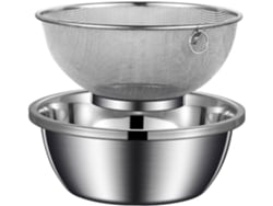 Drenaje Eficiente. La Cesta De Acero Inoxidable Para Lavar Arroz Y Verduras Lava Y Escurre Arroz, Verduras ...