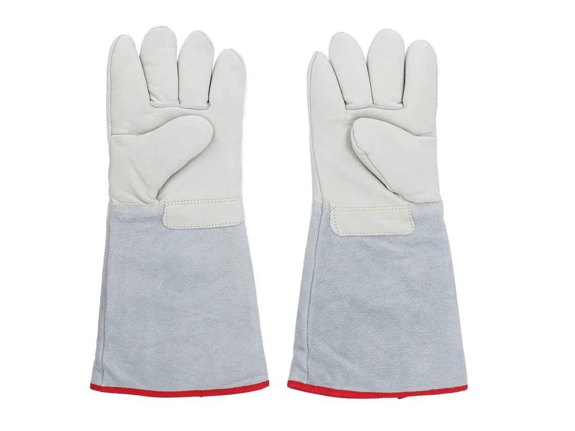 1 par de guantes anticongelantes de 40 cm, guantes de protección LN2 para manipulación de hielo seco, nitrógeno líquido y almacenamiento en frío