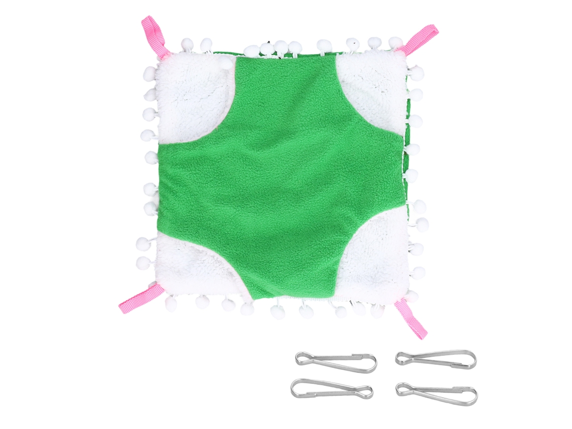 Red Caliente Para Animales Pequeños, Loro, Hámster, Petauro Del Azúcar, Nido Colgante, Cama En Jaula Verde