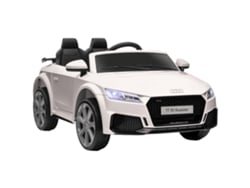 Coche Eléctrico Infantil Niños 3-5 Años Mando Puertas Abatibles Luces Blanco