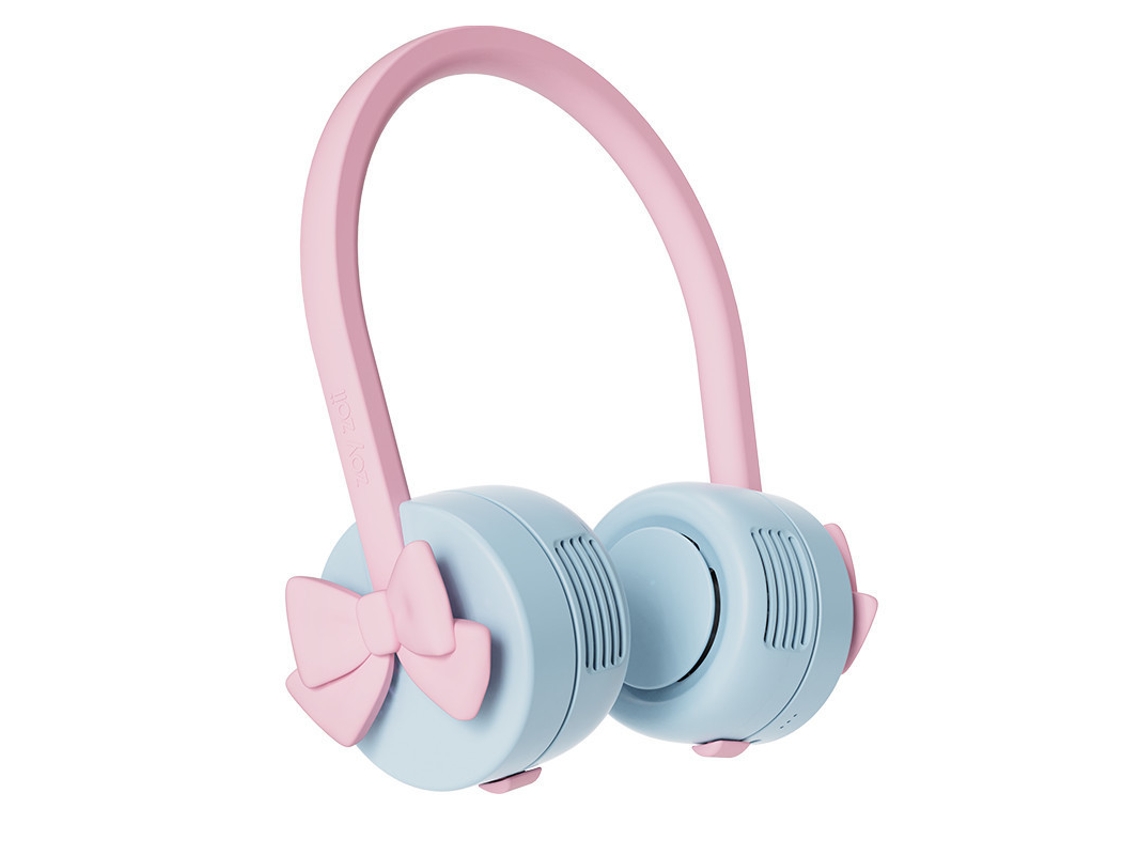 Mini Ventilador De Cuello (rosa Y Azul), Ventilador Para Niños, Recargable Por Usb, Sin Aspas, Mini Ventilador De Cuello Portátil