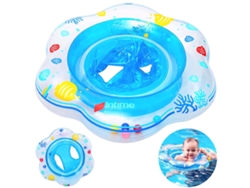 Unidad Individual: Flotador Inflable Para Bebé Con Asiento Seguro Y Doble Cámara De Aire. Para Bebés De 6 A 36 Meses, Natación Y Diversión.