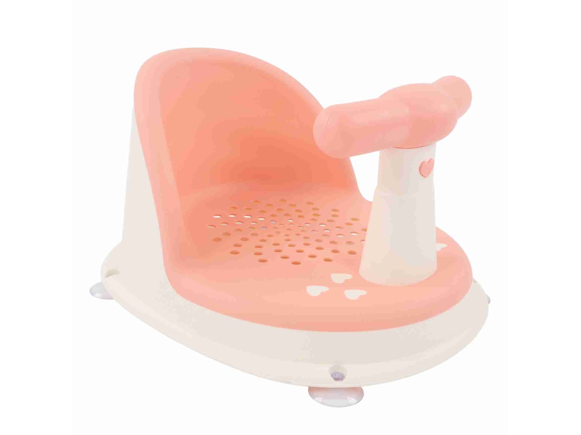 Silla De Baño Plegable Para Bebé Con Ventosa Antideslizante, A Prueba De Piel, Pp Rosa