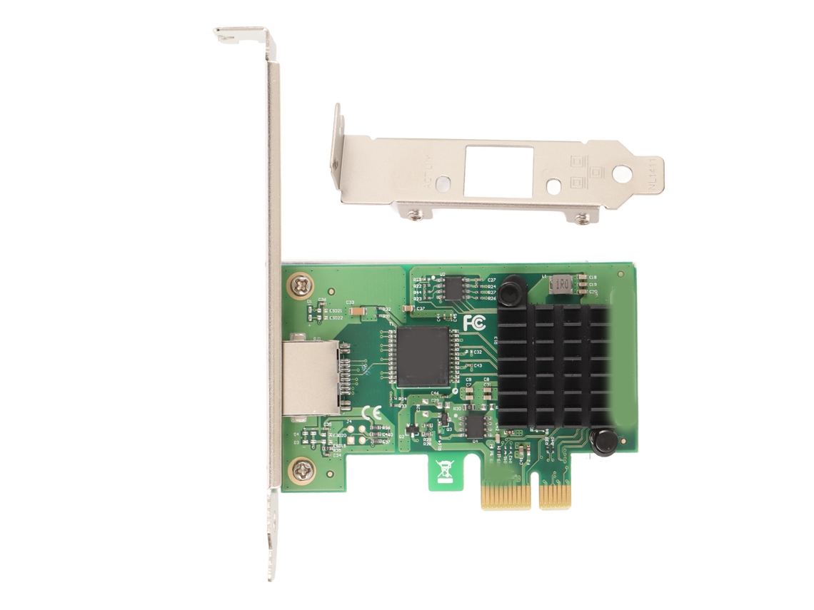 Adaptador de red Ethernet Baoj-2026 de un solo puerto de 2,5 G, PCIe X1 I226 T1 para servidores Plug and Play.