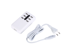 Cargador (6 Puertos Usb Con Función De Luz)