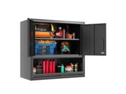 Armario De Herramientas Mural De 77 Cm Con Cerradura, Estante Ajustable Y Cajón.
