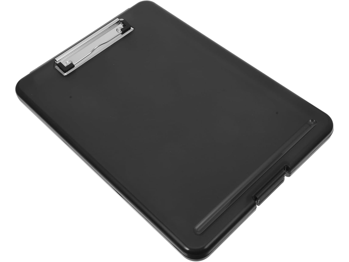 Porta- Documentos Com Clipe De Armazenamento, Caixa De De Plástico Resistente, Plano Para Escritório E