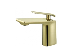 Grifo De Lavabo 020 Color Oro Cepillado, Colección Scamandre