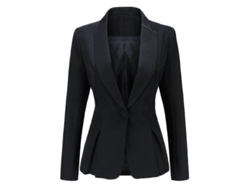 2026-chaqueta De Traje Clásico Para Mujer Con Cintura Slim Y Volante En El Bajo Con Un Botón