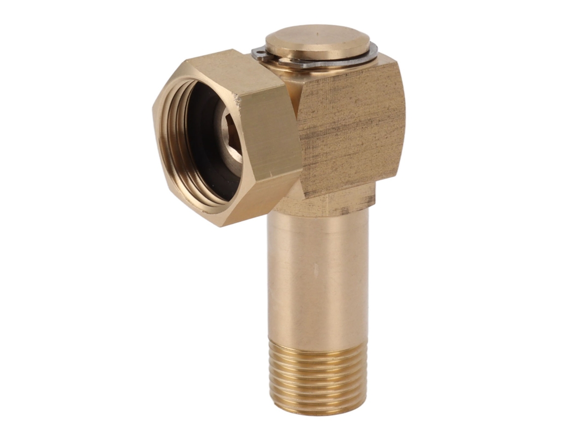 Adaptador De Codo De Latón G1/2 Para Manguera De Jardín, Conector De Repuesto Giratorio De 360°.