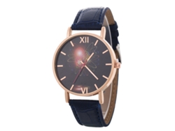 Elegante Reloj De Pulsera Analógico Redondo De Cuarzo De Aleación Para Mujer Y Hombre (azul Real)