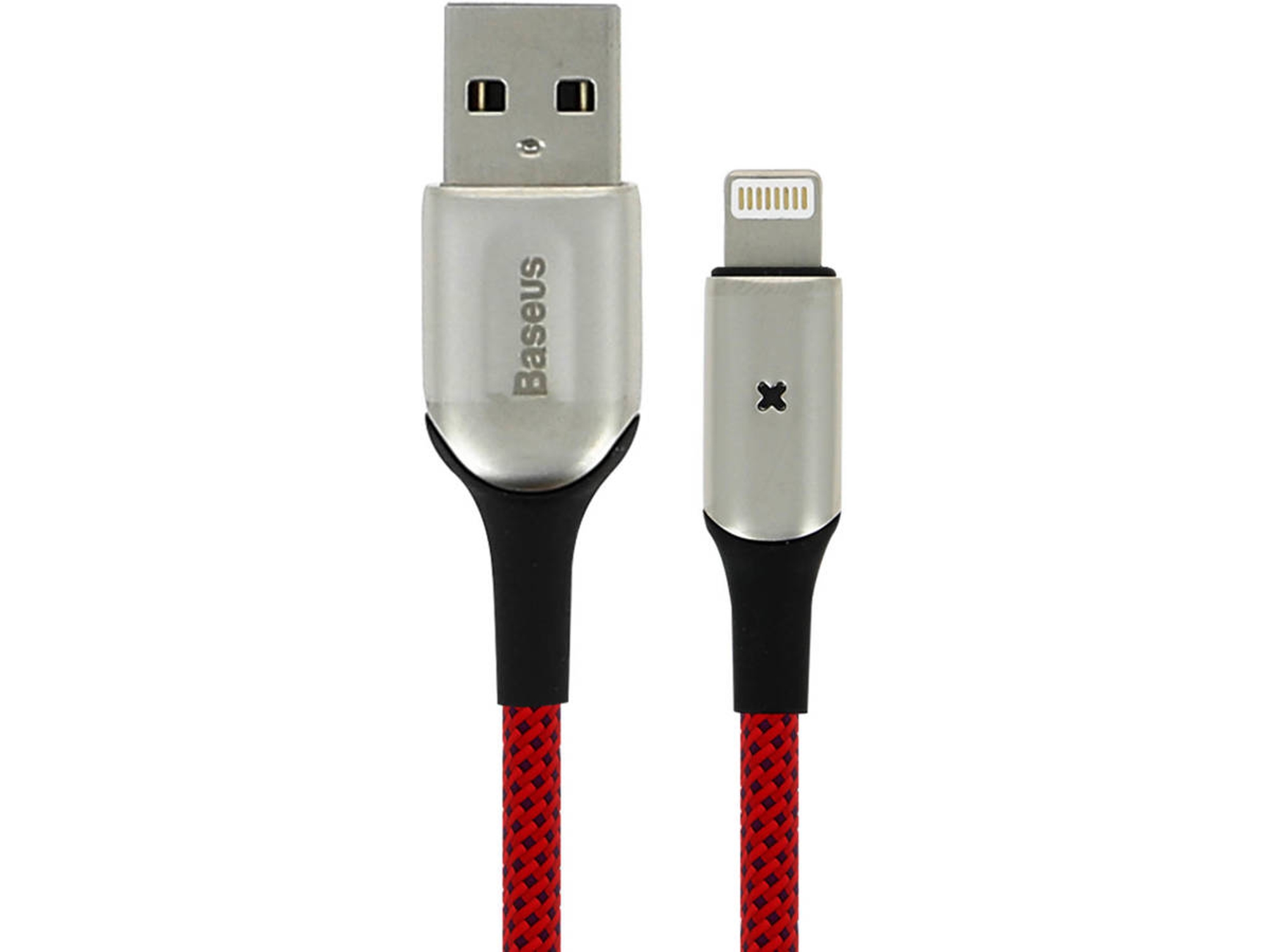 Cable BASEUS X-Type (USB - Lightning - 1 m - Rojo)