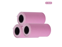 Rollo de papel adhesivo térmico de 57x30 mm, sin marca.