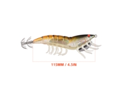 Leurre Egi Crevette Hybrid 115mm/20g Pour Calamar Pieuvre Cuttlefish Leurre Dur Pesca Squid Jig