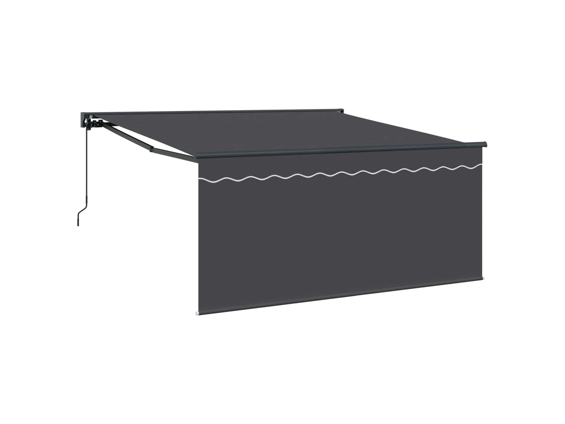 Maison Exclusive - Toldo Retráctil Antracita 300 X 250 Cm Poliéster Y Aluminio