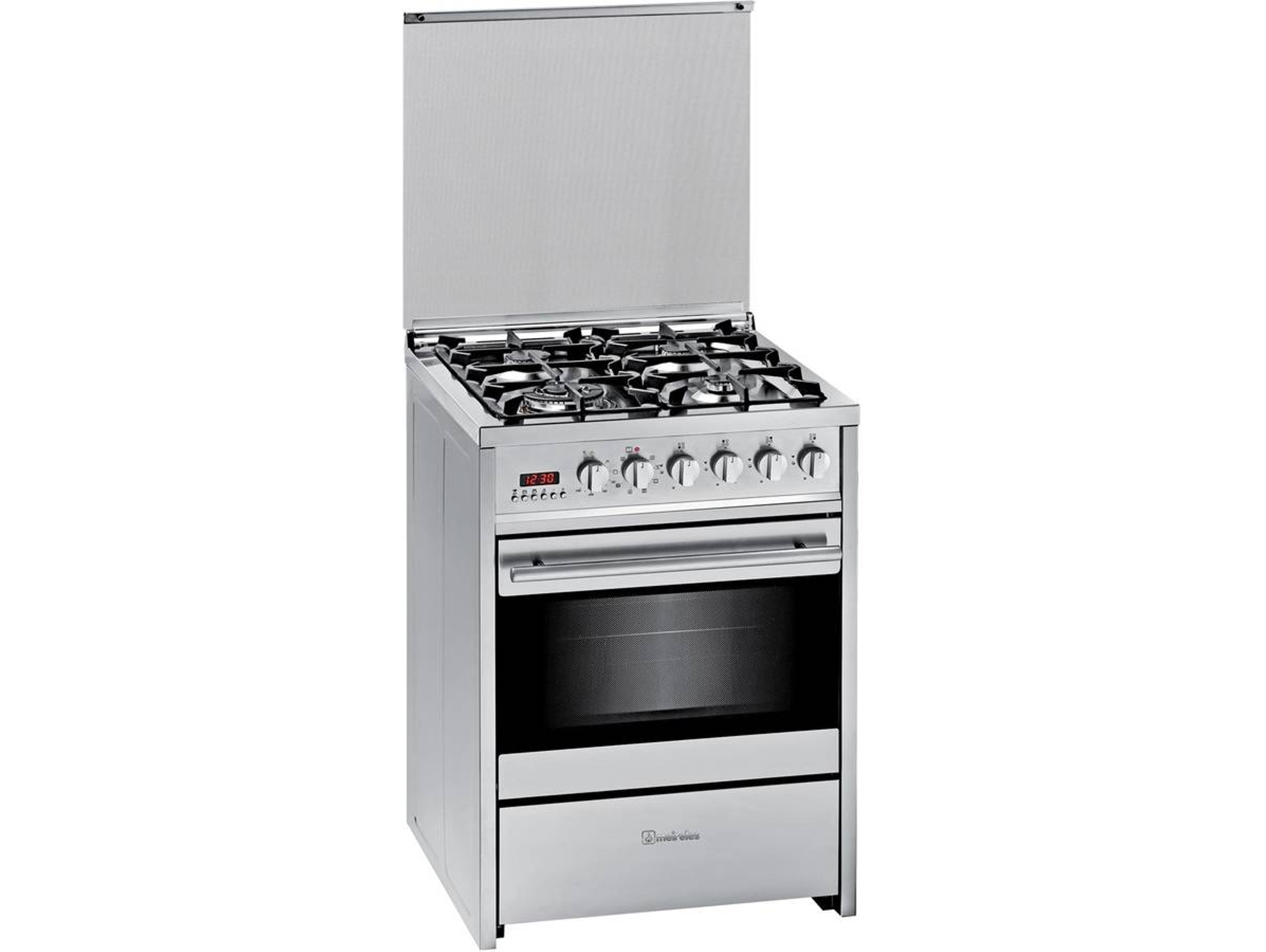 Cocina MEIRELES 4G E 610 X (55 L - Eléctrico y Gas Natural - Inox)