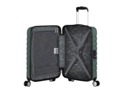 Maleta de cabina American Tourister Flashline verde bosque de 55 cm y 4 ruedas