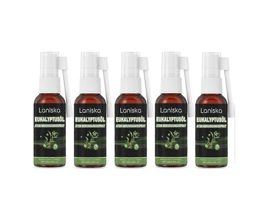 Spray Limpiador Pulmonar Herbal Natural Essential Safe (5 Unidades)