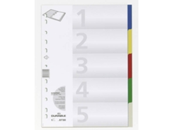 Separador DURABLE 6730-27 (Multicolor - A4 - 22x29.7cm - Polipropileno)