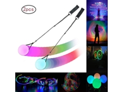 2 Bolas Led Coloridas Para Decoração E Dança 