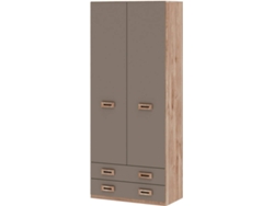 Armario MUEBLAM Roble Grey Melamina (99x232x50 cm)