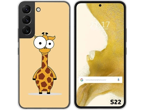 Carcasa Samsung Galaxy S22 5G TUMUNDOSMARTPHONE Dibujos Jirafa Multicolor