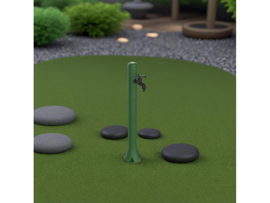 Fuente de Jardín SINED Fontana Acqua Verde (Verde - Polietileno HD - 27x18x99 cm)