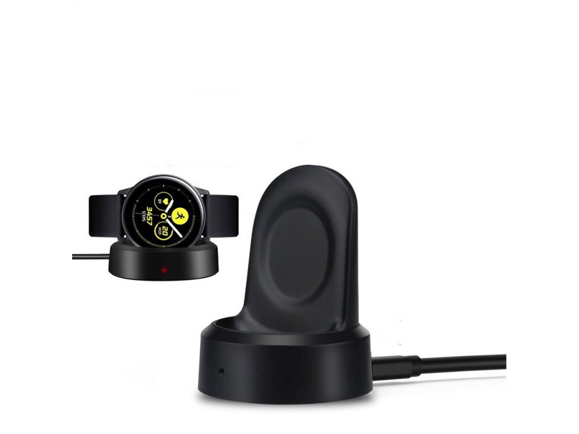 Smart Watch Cargador inalámbrico Base de carga para Samsung Galaxy Watch 42mm 46mm SM-R800 R805 R810 R815 negro