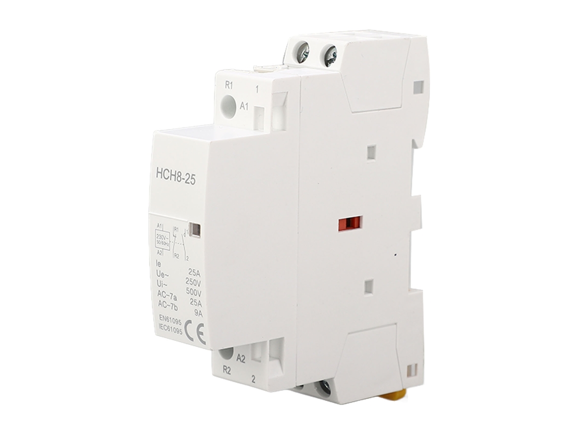 Contacto Ac Doméstico Compacto De Bajo Ruido Aislado Abs 2p 25a 50/60hz 1no1nc