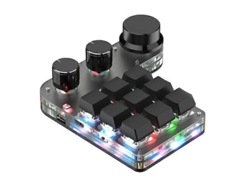 Teclado Nical, 9 teclas, 3 botones, teclado RGB programable, teclado Bluetooth para juegos, intercambio en caliente Everley891