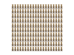 200 Juegos De Tornillos Chicago De Cobre Puro De 6x4 Mm Y Remaches De Cuero De Bronce.
