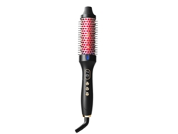 Cepillo Térmico 2en1 Alisar Y Rizar Calefacción Ptc Dual Tratamiento Luz Roja Y Azul 10 Regulaciones Temperatura Para Todo Cabello
